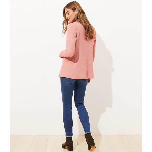 Loft NWOT Melange Double Breasted Blazer wool - Picture 3 of 7